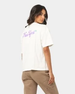Majestic Athletic Women's New York Yankees Bespoke Logo T-Shirt Vintage White 8 Majestic Athletic Women's New York Yankees Bespoke Logo T-Shirt Vintage White -Mitchell & Ness Shop 02033912 YV003 womens 0070