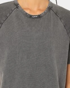 The Anti Order Anti Essential Regulation T-Shirt Vintage Grey -Mitchell & Ness Shop 02033981 YG910 womens 0030