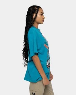 Mitchell & Ness Miami Dolphins Vintage Superbowl T-Shirt Faded Teal -Mitchell & Ness Shop 02034587 YF458 womens 0060