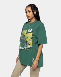 Mitchell & Ness Green Bay Packers Vintage Superbowl T-Shirt Vintage Green -Mitchell & Ness Shop 02034588 YG909 womens 0070