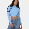 EN ES Women's Harper Cropped LS Top Bluebell