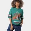 Mitchell & Ness Seattle Sonics Vintage Conference T-Shirt Faded Green -Mitchell & Ness Shop 02035968 YF431 womens 00010
