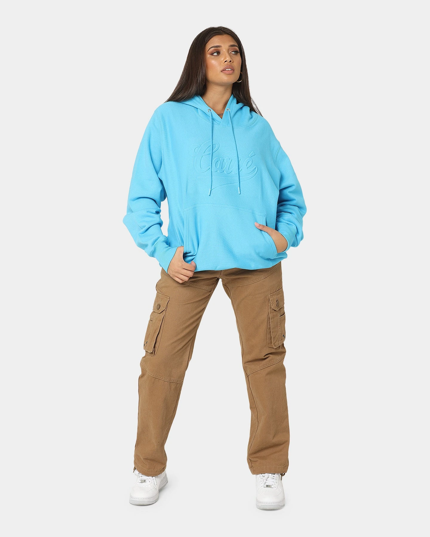 Carre Forme CLS Hoodie Baby Blue Carre Forme CLS Hoodie Baby Blue -Mitchell & Ness Shop 02036021 YB393 womens 0020