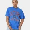 National Collegiate Athletic Association Florida Gators Vintage Arch T-Shirt Washed Royal Blue -Mitchell & Ness Shop 02036287 YW533 womens 0010