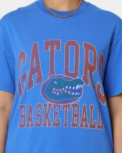 National Collegiate Athletic Association Florida Gators Vintage Arch T-Shirt Washed Royal Blue -Mitchell & Ness Shop 02036287 YW533 womens 0030