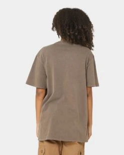 National Collegiate Athletic Association Texas Longhorns Vintage Arch T-Shirt Washed Chocolate -Mitchell & Ness Shop 02036288 YW534 womens 0040