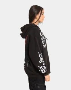 Goat Crew X Squid Game Members Vintage Hoodie Black Wash -Mitchell & Ness Shop 02036326 YB295 womens 050