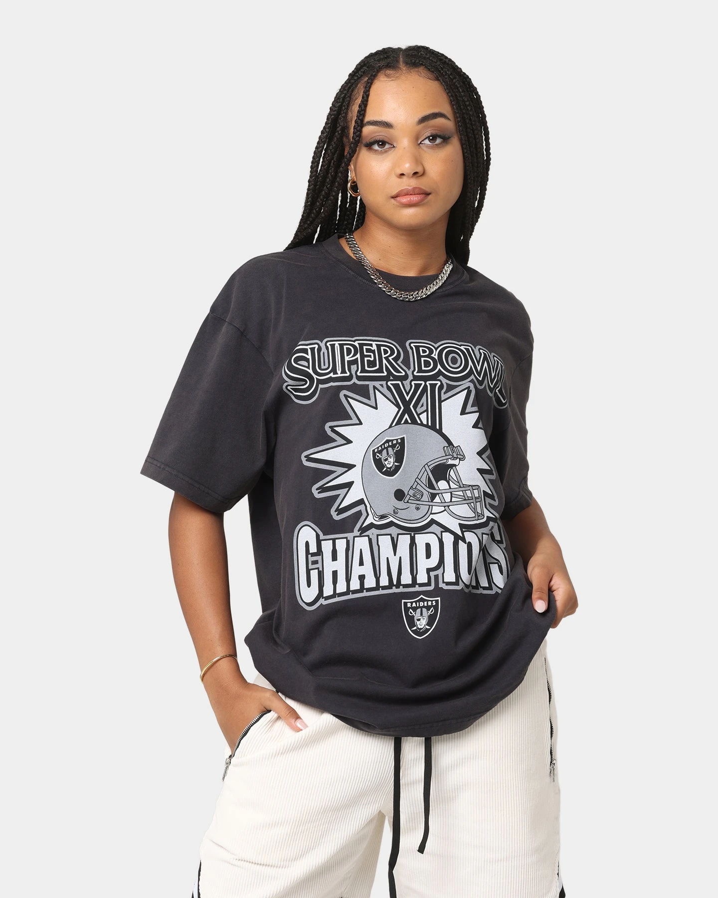 Mitchell & Ness Las Vegas Raiders Vintage Superbowl T-Shirt Vintage Black Mitchell & Ness Las Vegas Raiders Vintage Superbowl T-Shirt Vintage Black -Mitchell & Ness Shop 02036493 YV009 womens 0010