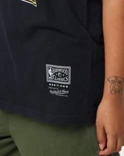 Mitchell & Ness Los Angeles Lakers T-Shirt Faded Black -Mitchell & Ness Shop 02036536 YB554 womens 0070