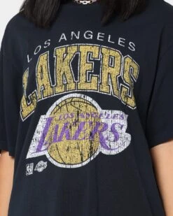 Mitchell & Ness Los Angeles Lakers XL Arch Vintage T-Shirt Faded Black 4 Mitchell & Ness Los Angeles Lakers XL Arch Vintage T-Shirt Faded Black -Mitchell & Ness Shop 02036565 YB554 womens 0030