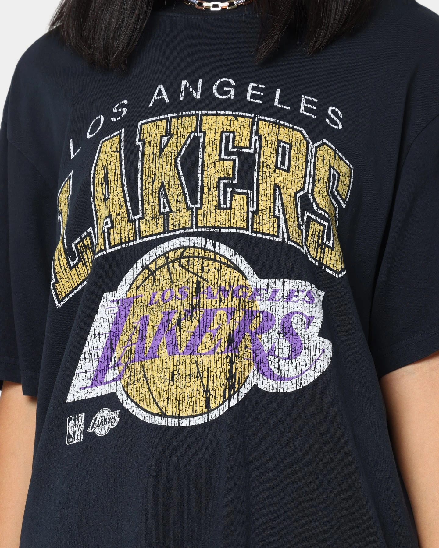Mitchell & Ness Los Angeles Lakers XL Arch Vintage T-Shirt Faded Black Mitchell & Ness Los Angeles Lakers XL Arch Vintage T-Shirt Faded Black -Mitchell & Ness Shop 02036565 YB554 womens 0030