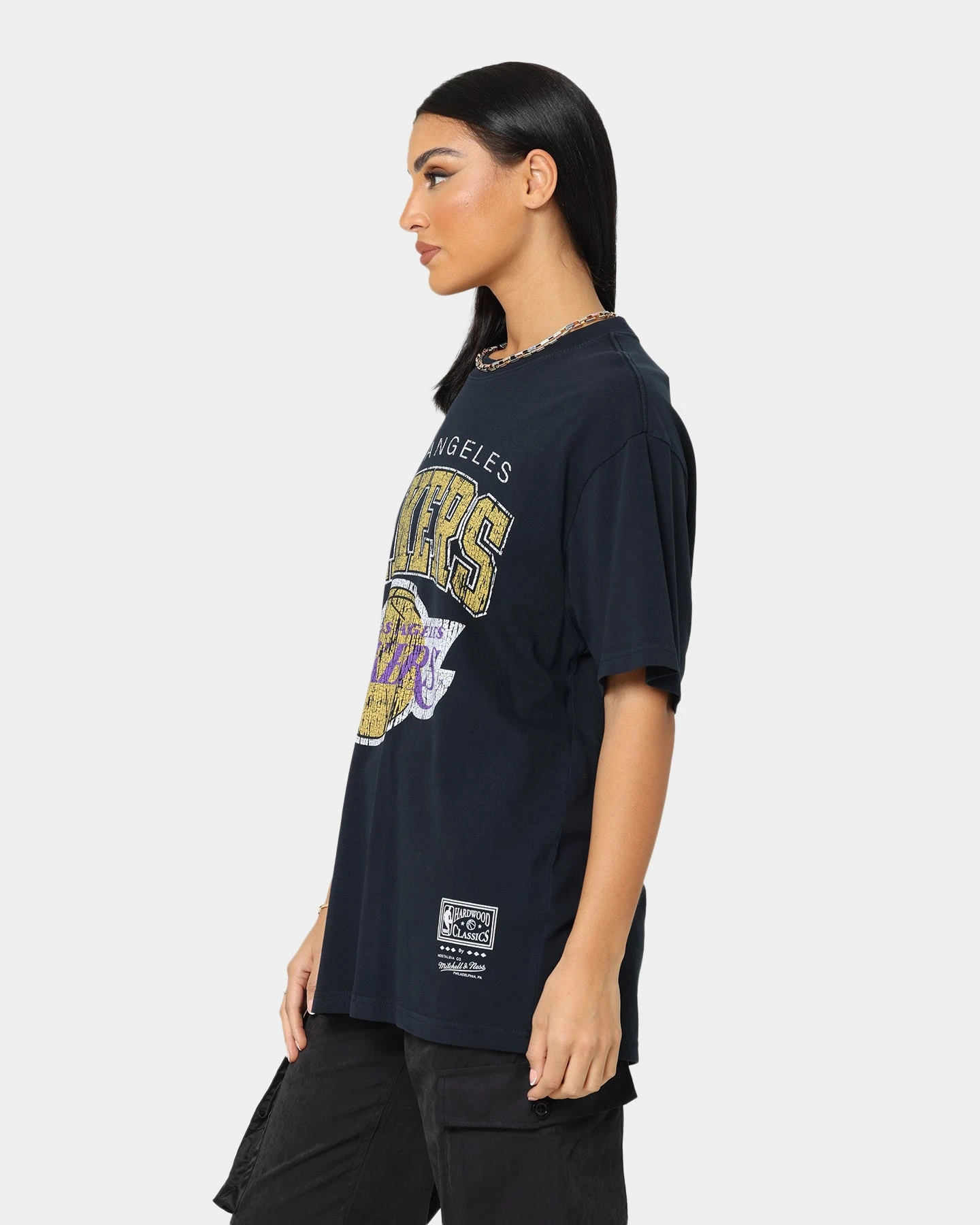 Mitchell & Ness Los Angeles Lakers XL Arch Vintage T-Shirt Faded Black Mitchell & Ness Los Angeles Lakers XL Arch Vintage T-Shirt Faded Black -Mitchell & Ness Shop 02036565 YB554 womens 0060