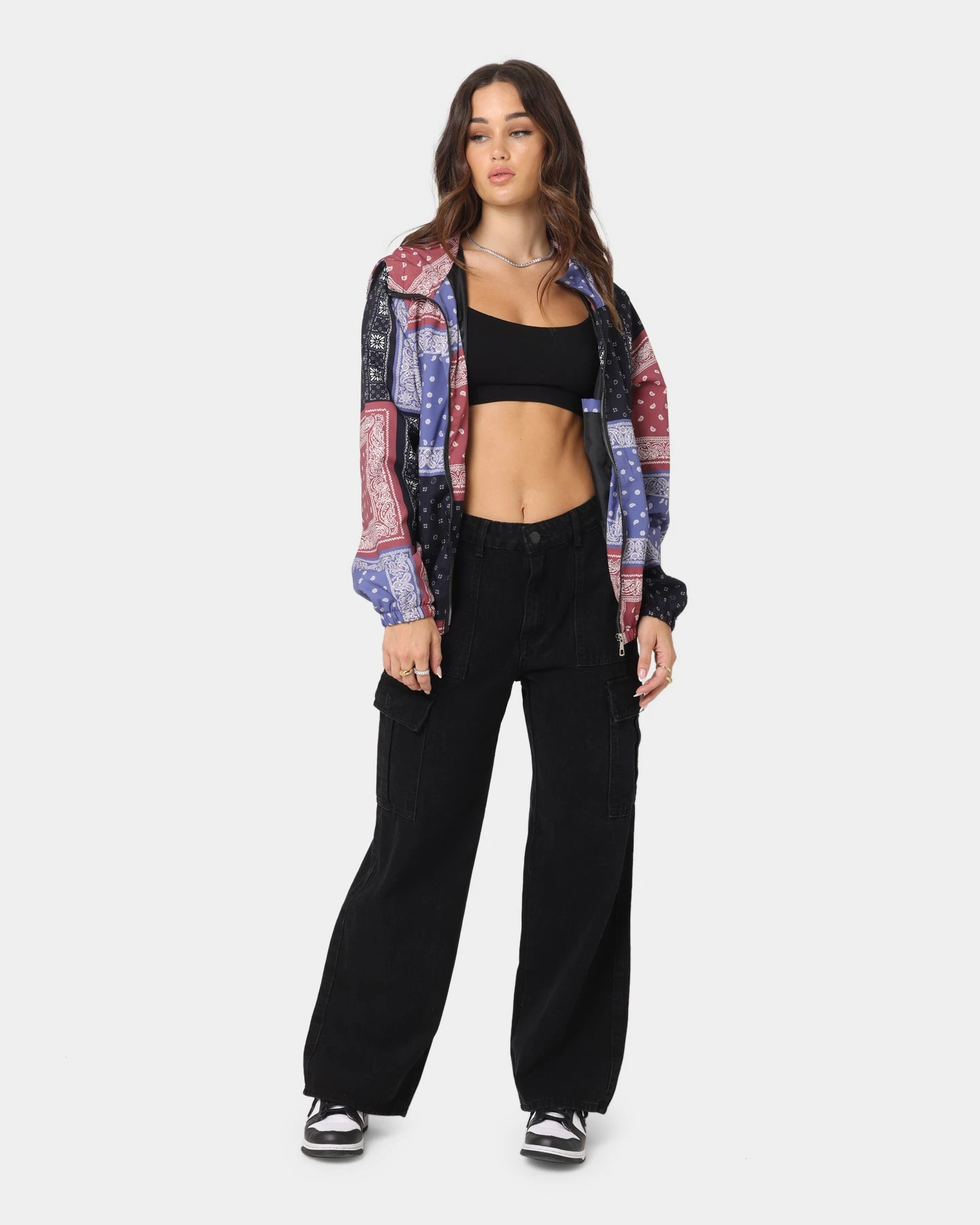 XXIII Women's Enna Bandana Puffer Jacket Multi-coloured XXIII Women's Enna Bandana Puffer Jacket Multi-coloured -Mitchell & Ness Shop 02036688 YM041 womens 0020