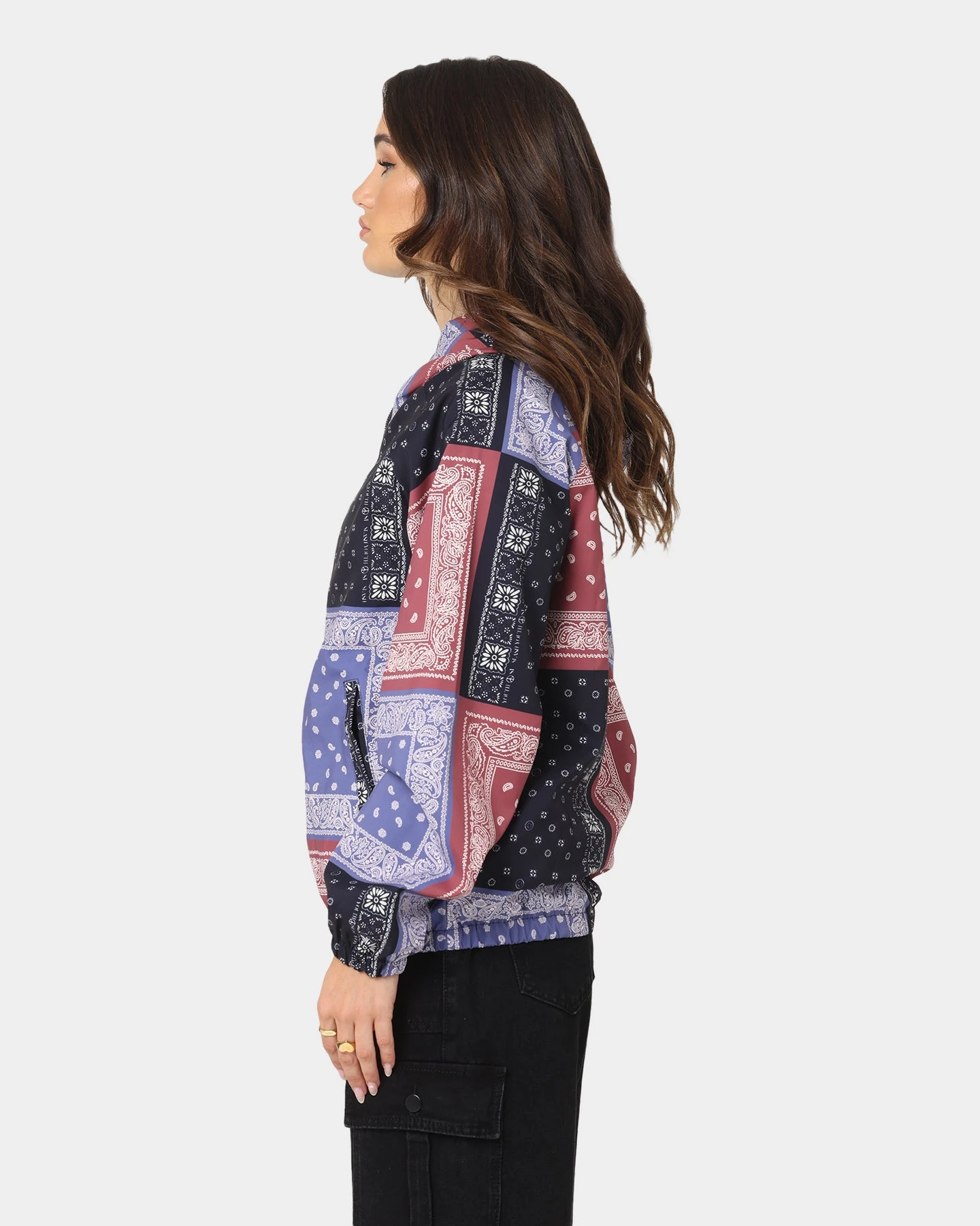 XXIII Women's Enna Bandana Puffer Jacket Multi-coloured XXIII Women's Enna Bandana Puffer Jacket Multi-coloured -Mitchell & Ness Shop 02036688 YM041 womens 0060