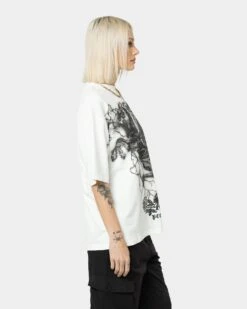 404 Pegasus Vintage T-Shirt Off White -Mitchell & Ness Shop 02036747 YO007 womens 0050