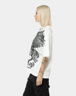 404 Pegasus Vintage T-Shirt Off White -Mitchell & Ness Shop 02036747 YO007 womens 0060
