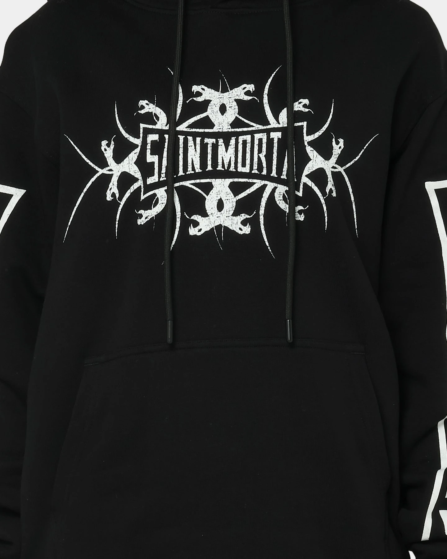 Saint Morta Venom Hoodie Black/White Saint Morta Venom Hoodie Black/White -Mitchell & Ness Shop 02036910 YB012 womens 0030