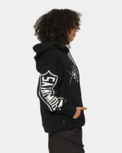 Saint Morta Venom Hoodie Black/White 6 Saint Morta Venom Hoodie Black/White -Mitchell & Ness Shop 02036910 YB012 womens 0050
