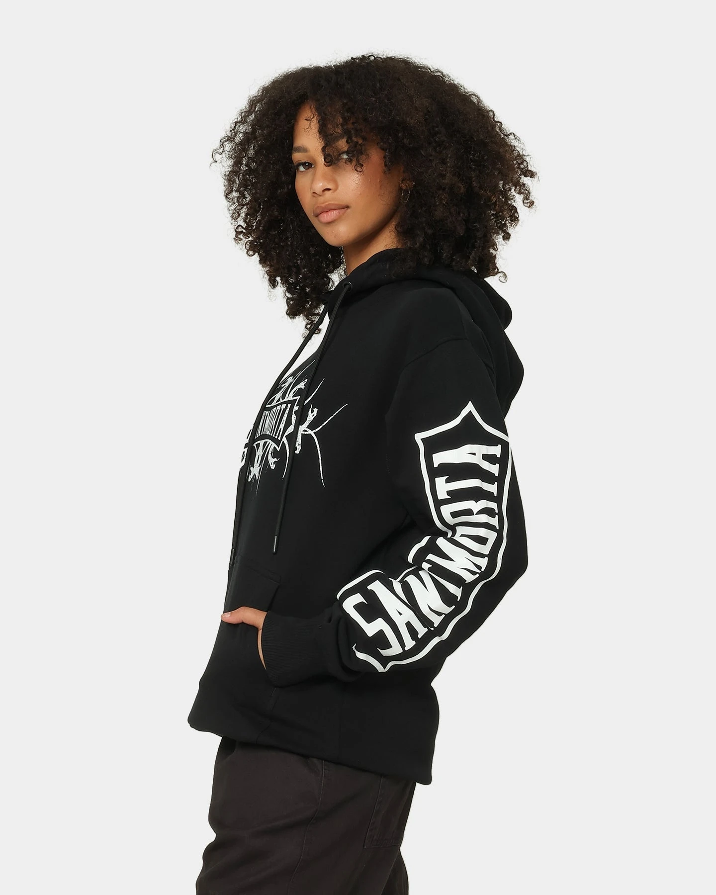 Saint Morta Venom Hoodie Black/White Saint Morta Venom Hoodie Black/White -Mitchell & Ness Shop 02036910 YB012 womens 0060