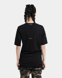 The Anti Order Youthquake T-Shirt Black/Gold -Mitchell & Ness Shop 02036963 YB003 womens 0040