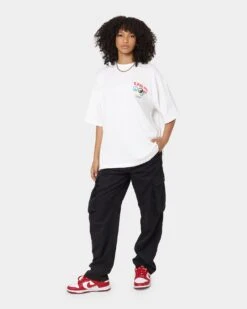 Loiter Tribute T-Shirt Off White -Mitchell & Ness Shop 02037387 YO007 womens 0080