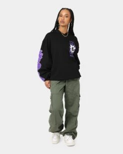 Loiter Fleur Hoodie Black 4 Loiter Fleur Hoodie Black -Mitchell & Ness Shop 02037553 YB001 womens 0030
