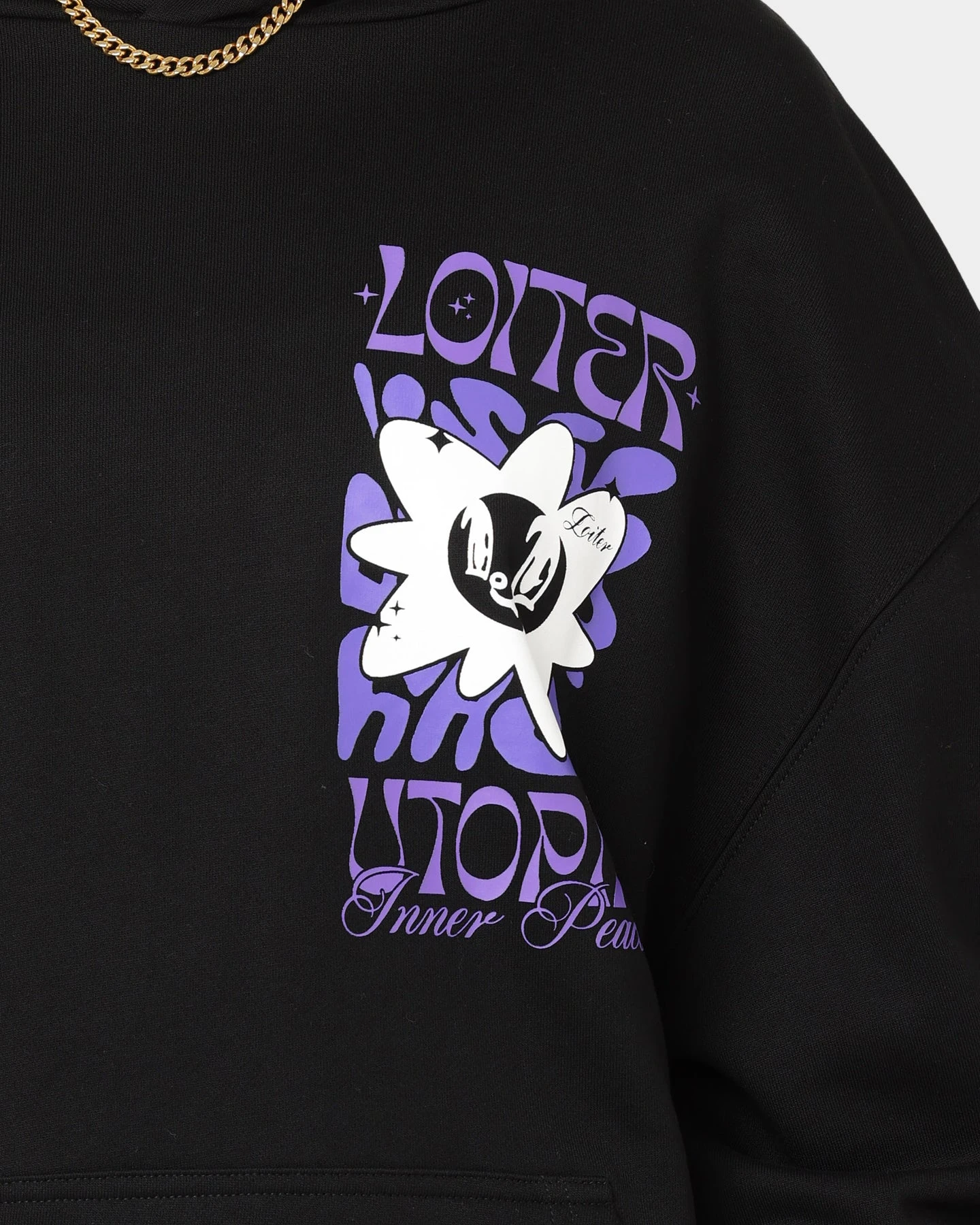 Loiter Fleur Hoodie Black Loiter Fleur Hoodie Black -Mitchell & Ness Shop 02037553 YB001 womens 0040