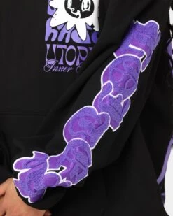 Loiter Fleur Hoodie Black 9 Loiter Fleur Hoodie Black -Mitchell & Ness Shop 02037553 YB001 womens 0080