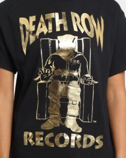 Death Row Records The Chair T-Shirt Black/Gold 4 Death Row Records The Chair T-Shirt Black/Gold -Mitchell & Ness Shop 02037705 YB003 womens 0030