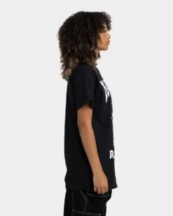 Death Row Records The Chair T-Shirt Black/White -Mitchell & Ness Shop 02037705 YB012 womens 0050