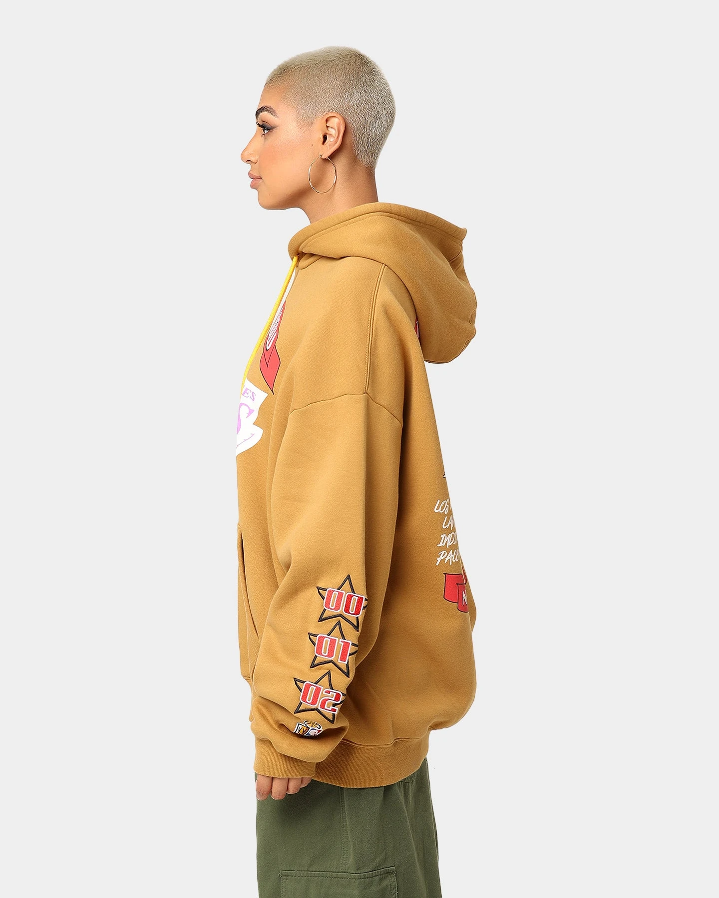 Mitchell & Ness Los Angeles Lakers 3-Peat Hoodie Bone Brown Mitchell & Ness Los Angeles Lakers 3-Peat Hoodie Bone Brown -Mitchell & Ness Shop 02038016 YB1007 womens 0060