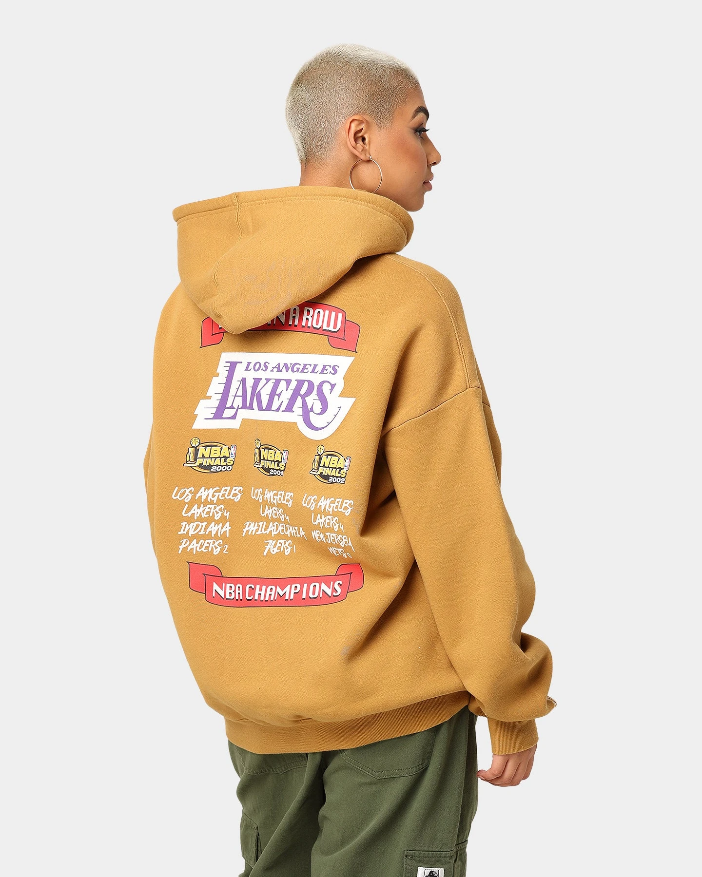 Mitchell & Ness Los Angeles Lakers 3-Peat Hoodie Bone Brown Mitchell & Ness Los Angeles Lakers 3-Peat Hoodie Bone Brown -Mitchell & Ness Shop 02038016 YB1007 womens 0080
