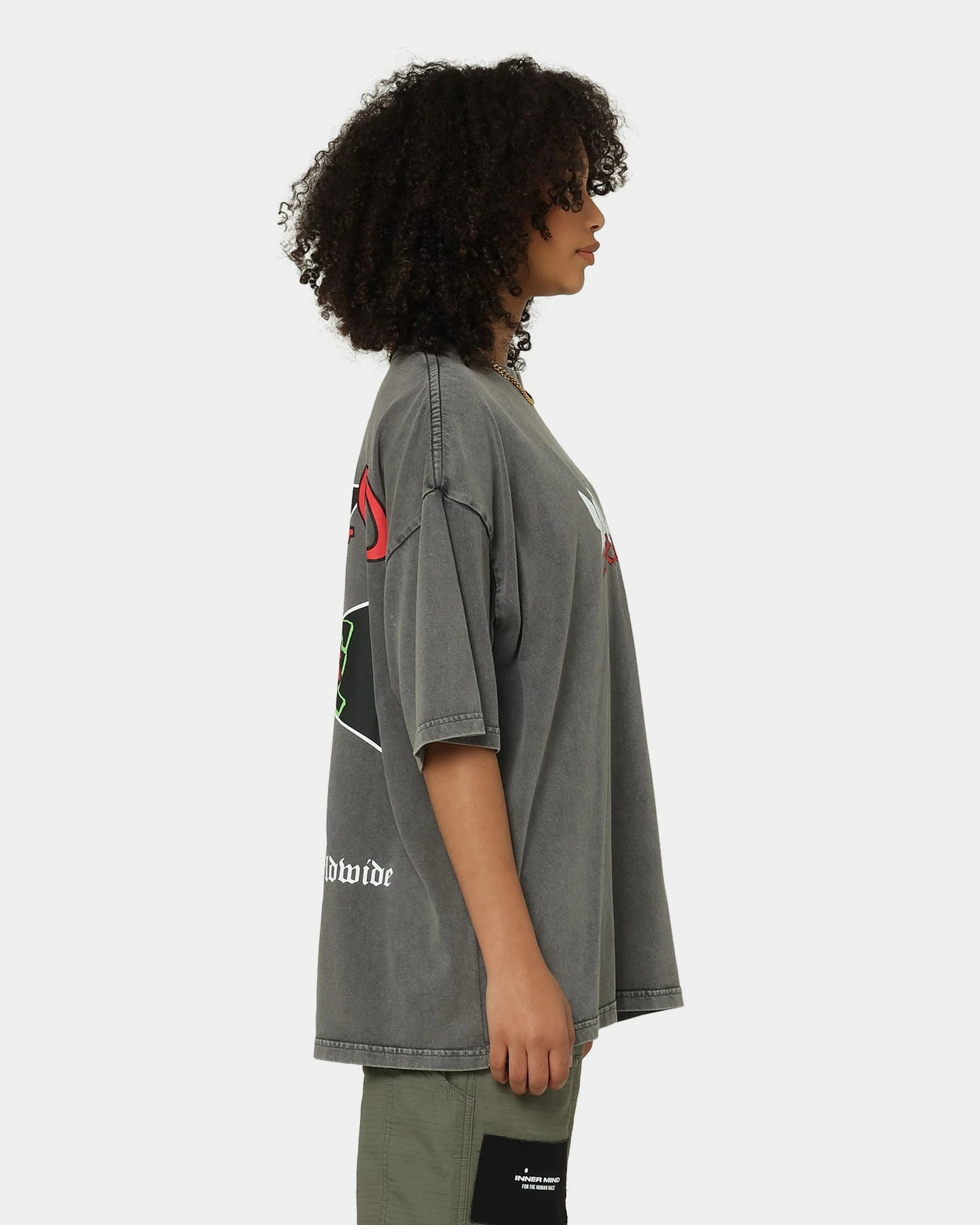 Loiter Eternal Vintage T-Shirt Charcoal Loiter Eternal Vintage T-Shirt Charcoal -Mitchell & Ness Shop 02038129 YC300 womens 0060