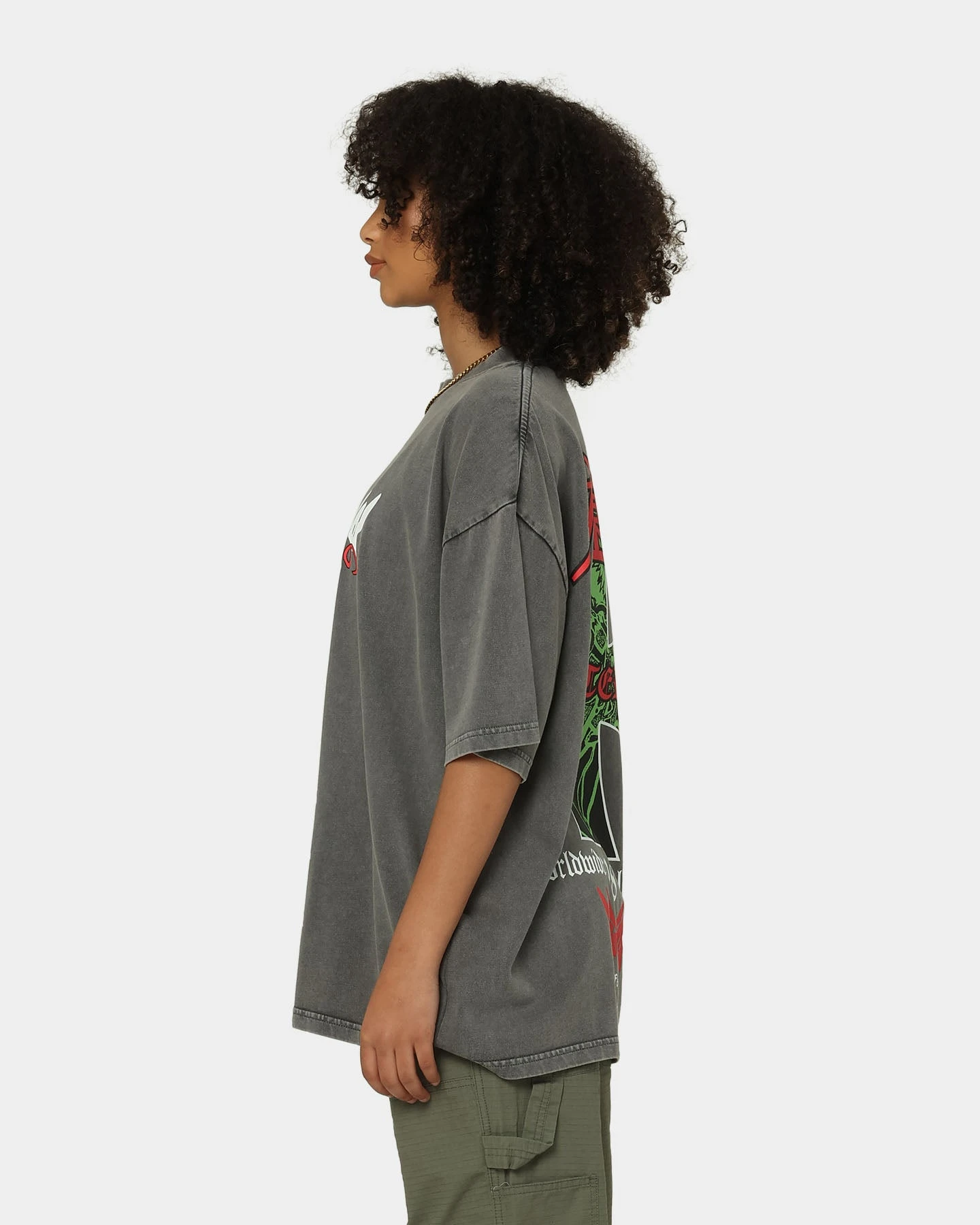 Loiter Eternal Vintage T-Shirt Charcoal Loiter Eternal Vintage T-Shirt Charcoal -Mitchell & Ness Shop 02038129 YC300 womens 0070