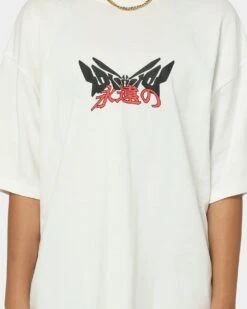 Loiter Eternal Vintage T-Shirt Off White -Mitchell & Ness Shop 02038129 YO007 womens 0040