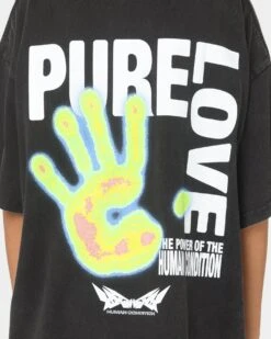 Loiter Human Condition Vintage T-Shirt Vintage Black -Mitchell & Ness Shop 02038628 YV009 womens 0040