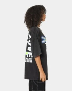 Loiter Human Condition Vintage T-Shirt Vintage Black -Mitchell & Ness Shop 02038628 YV009 womens 0050