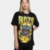 Rats Get Fat Rats Hellcat T-Shirt Black -Mitchell & Ness Shop 02038818 YB001 womens 010