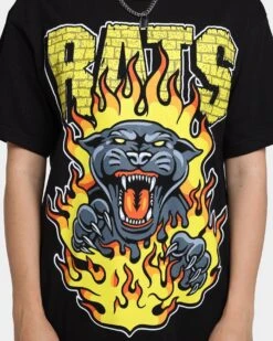 Rats Get Fat Rats Hellcat T-Shirt Black -Mitchell & Ness Shop 02038818 YB001 womens 030