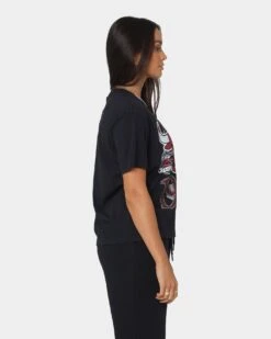 Mitchell & Ness Women's Chicago Bulls Vintage '91 Finals T-Shirt Faded Black -Mitchell & Ness Shop 02038861 YB554 womens 0050