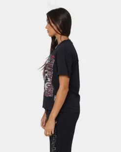 Mitchell & Ness Women's Chicago Bulls Vintage '91 Finals T-Shirt Faded Black -Mitchell & Ness Shop 02038861 YB554 womens 0060