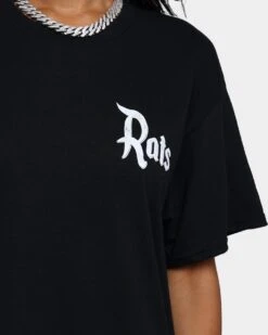 Rats Get Fat Rats Magic T-Shirt Black -Mitchell & Ness Shop 02038899 YB001 womens 0040