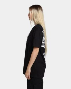 Rats Get Fat Rats Viking T-Shirt Black -Mitchell & Ness Shop 02038901 YB001 womens 060