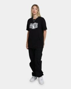 Rats Get Fat Rats Viking T-Shirt Black -Mitchell & Ness Shop 02038901 YB001 womens 070