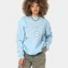 NCAA Women's UNC Tar Heels Vintage Split Crewneck Carolina Blue -Mitchell & Ness Shop 02039020 YX187 womens 0010