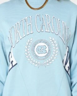 NCAA Women's UNC Tar Heels Vintage Split Crewneck Carolina Blue 4 NCAA Women's UNC Tar Heels Vintage Split Crewneck Carolina Blue -Mitchell & Ness Shop 02039020 YX187 womens 0030