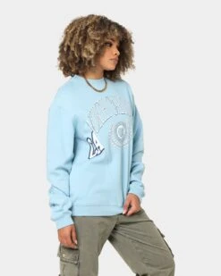 NCAA Women's UNC Tar Heels Vintage Split Crewneck Carolina Blue 6 NCAA Women's UNC Tar Heels Vintage Split Crewneck Carolina Blue -Mitchell & Ness Shop 02039020 YX187 womens 0050