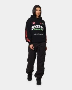 Loiter Void Multi Logo Hoodie Black/Multi 4 Loiter Void Multi Logo Hoodie Black/Multi -Mitchell & Ness Shop 02039040 YB453 womens 0030