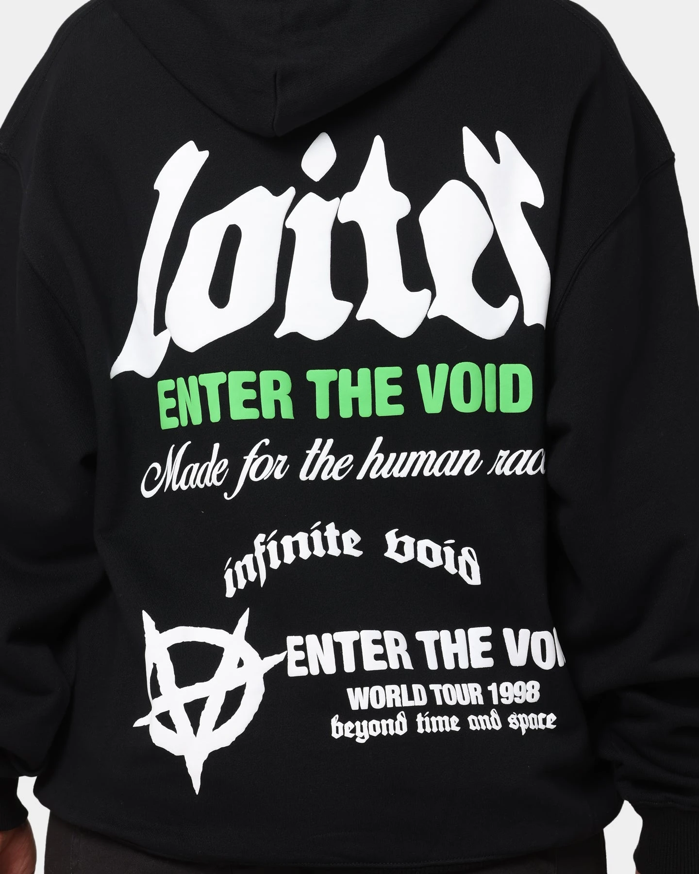 Loiter Void Multi Logo Hoodie Black/Multi Loiter Void Multi Logo Hoodie Black/Multi -Mitchell & Ness Shop 02039040 YB453 womens 0050