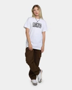 Rats Get Fat Brick T-Shirt White -Mitchell & Ness Shop 02039069 YW100 womens 020